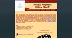 Desktop Screenshot of antiquetelephonehistory.com