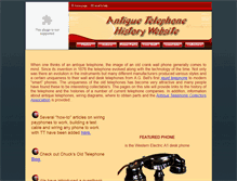 Tablet Screenshot of antiquetelephonehistory.com